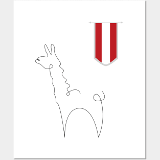 Peruvian llama Posters and Art